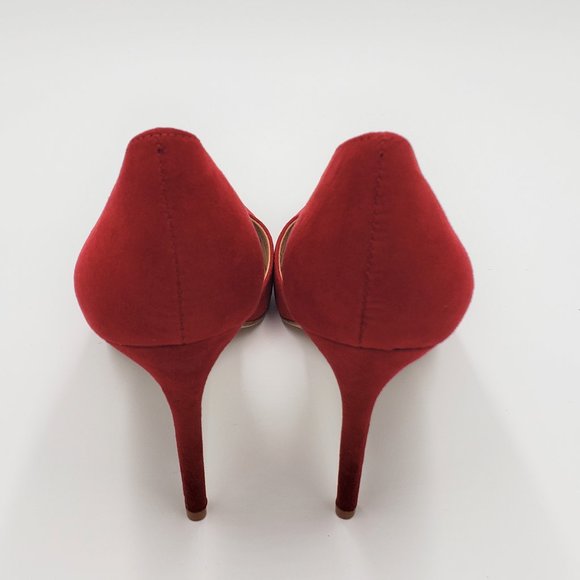 INC Kenjay D'orsay stilleto heels red size 6.5M - Picture 4 of 11